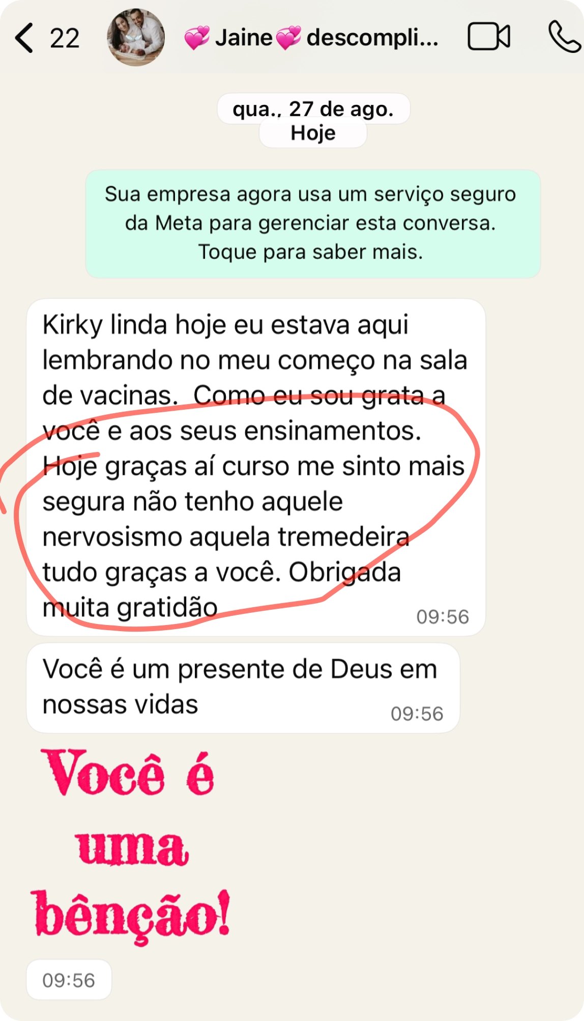 Depoimento: hoje me sinto mais segura, não tenho aquele nervosismo, aquela tremedeira